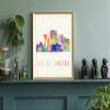 Modern Illustration World Cities Poster, Rio De Janeiro Landmarks Watercolor Poster, Brazil Poster, Rio De Janeiro Cityscape Art Poster - 18 * 24 Inches view 3