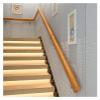 ALDEPO Grab Bars Wood Wall Mount Handrail with Stainless Steel Bracket, Inside/Outside Staircase Handrails, Seniors Auxiliary Safety Grab Bar, Include Hardware/2.4M (Color : 5.2m) view 2