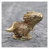 ALDEPO Sculpture Tabletop Copper Mini Statue Retro Desk Head Sculpture Statue Copper Anicent Animal ?Car Decoration Craft Home Decor Accessories Brass Retro Dinosaur Figur view 1