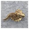 ALDEPO Sculpture Tabletop Copper Mini Statue Retro Desk Head Sculpture Statue Copper Anicent Animal ?Car Decoration Craft Home Decor Accessories Brass Retro Dinosaur Figur view 4
