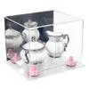 Better Display Cases Versatile Acrylic Display Case - Small Rectangle Box with Mirror Case, Pink Risers and Clear Base 8.75" x 7.75" x 7" (A006/V21) view 1