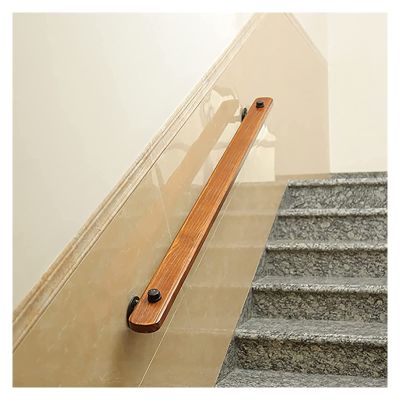 ALDEPO Grab Bars Anti-Slip Banister Handrail for Stair/Interior/Loft, Wood Wall Mounted Handrails Decor with Bracket, Seniors Auxiliary Grab Bar9M (Color : 0.7m)