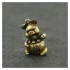 ALDEPO Sculpture Tabletop Brass Fish Tank Figurine Sculptures and Statues Statue Sculpture Solid Brass Pig Statue Pendant Bag Keychain Women Lucky Gift view 1