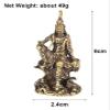 ALDEPO Sculpture Tabletop Brass Statue Sculpture Handicraft Bust Handmade Sculptures Copper Clad Guanyin Buddha Pendant Ornament Retro Brass Car Key Chain Ring Hanging view 4