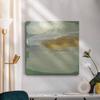 Renditions Gallery Abstract Artwork for Home Decorations Misty Sage & Gold Swipe Landscape Wall Hanging Canvas Paintings & Prints for Dining Living Room Office Walls - 10"X10" LT509 view 4