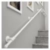 ALDEPO Grab Bars Handrail, 1.5M/2.4M/3M/3.6M/4.5M Staircase Banister Handrails, Auxiliary Seniors Anti-Slip Grab Bar, Include Hardware/White/6M (Color : Light Green, Size : 1.5M) view 2