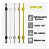 ALDEPO Grab Bars Handrail, 1.5M/2.4M/3M/3.6M/4.5M Staircase Banister Handrails, Auxiliary Seniors Anti-Slip Grab Bar, Include Hardware/White/6M (Color : Light Green, Size : 1.5M) view 4