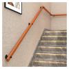 ALDEPO Grab Bars Wooden Wall Mounted, 2 Feet/6 Foot/7 Foot/ 12 Ft/13 Ft Anti-Skid Staircase Handrails, Elderly Disabled Safety Grab Bar/2.8M (Color : 3.3m) view 2