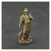 ALDEPO Sculpture Tabletop Brass Statue Sculpture Handicraft Bust Handmade Sculptures Brass Guan Gong Home Decor Copper God of Wealth Guan Erye Buddha view 1