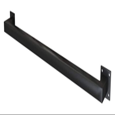 ALDEPO Grab Bars Wrought Iron Handrail Wall Mounted, Indoors/Outdoor/Porch Industrial Square Pipe Staircase HandrailsBlack/0.5M (Color : Dolphin Waves, Size : 4.2M)