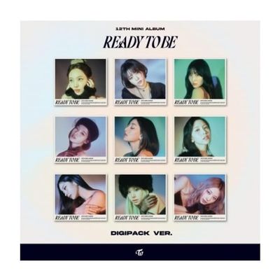 TWICE READY TO BE 12th Mini Album DIgipack Version CD+POB+Folding poster on pack+Photobook+Photocard+Sticker+Tracking Sealed (Dahyun)