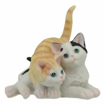 1 Pcs of Cat Two Playful Kittens Statue Adorable Cats