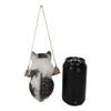 1 Pcs Of Adorable Lifelike Kitten Macrame Branch Hanger 5.5" Tall With Jute Strings view 4