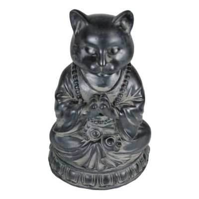 1 Pcs Of Buddha Cat Statue Meditating Zen Cat Figurine Cat Memorial Or Spiritual Decor