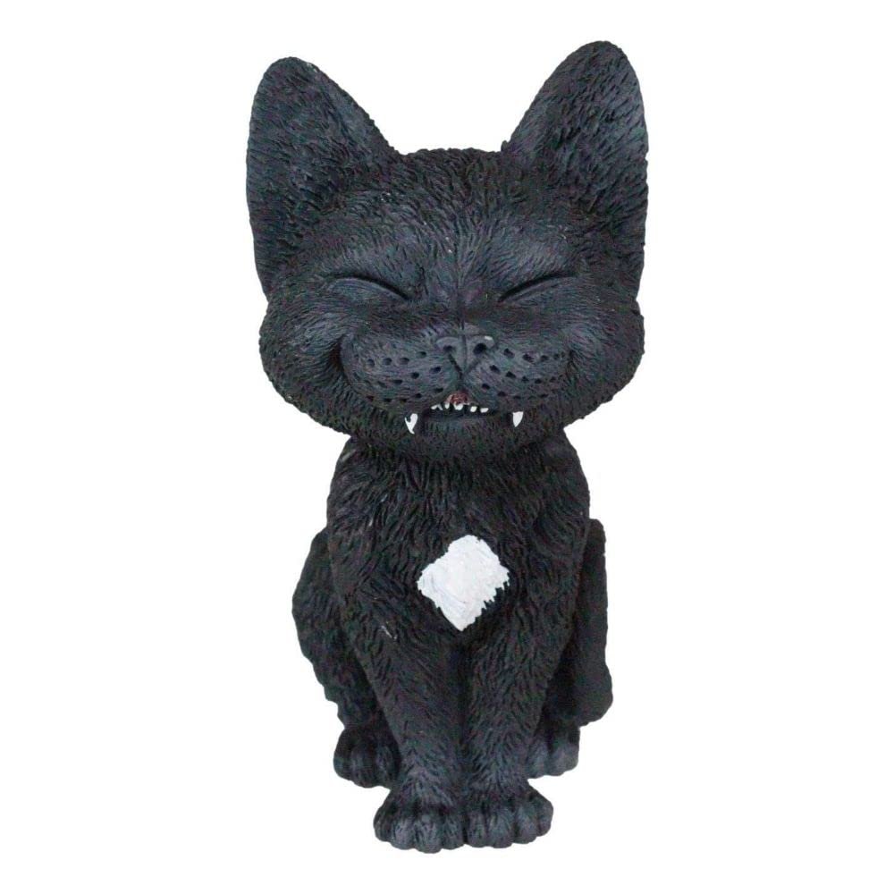 1 Pcs Of Sinister TeeHee Pets Grinning Black Cat Figurine 4"Tall Wild Kitten Statue