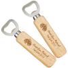 30pcs Personalized Beer Bottle Operner Wood, Customize Cap Opener Wedding Gift for Guests Birthday Party Favors Supplies Gift for Men/Husband/Groomsmen/Father Operner for Kitchen Bar Restaurant view 2
