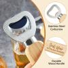 30pcs Personalized Beer Bottle Operner Wood, Customize Cap Opener Wedding Gift for Guests Birthday Party Favors Supplies Gift for Men/Husband/Groomsmen/Father Operner for Kitchen Bar Restaurant view 4