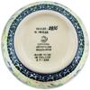 Polmedia Polish Pottery Vase UNIKAT - Canna Lily Elegance Pattern Handmade in Boleslawiec Poland by Ceramika Artystyczna + Certificate of Authenticity view 4