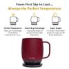 Nextmug - Temperature-Controlled, Self-Heating Coffee Mug (Burgundy - 14 oz.) view 2