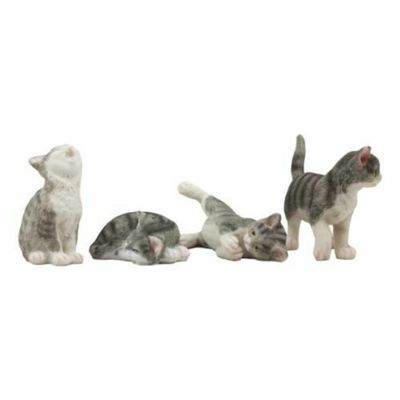1 Pcs of Crazy for Cats Four Playful Kitten Statues Adorable Cat Animal Figurines