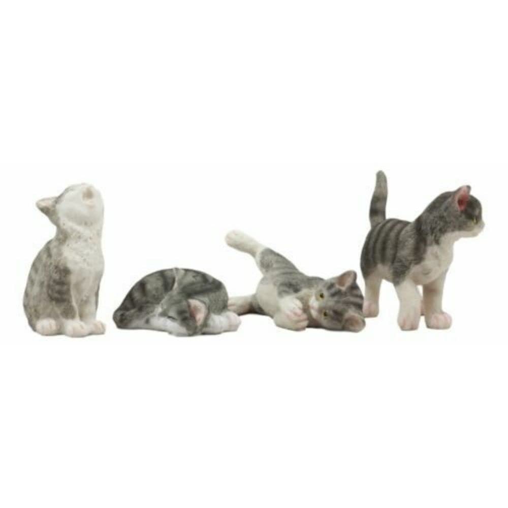 1 Pcs of Crazy for Cats Four Playful Kitten Statues Adorable Cat Animal Figurines