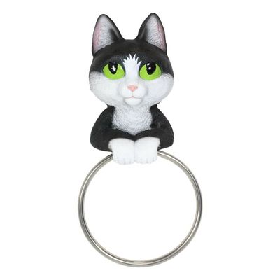 1 Pcs of Kitten Cat Hand Towel Ring Holder Hanging Figurine for Vanity Bathroom Kitchen