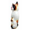 1 Pcs Of Wood Handicrafts Adorable Blue Eyed Cat & Kitten Family Figurine view 3