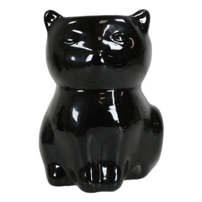 1 Pcs Of Black Cat Ceramic Oil Burner Diffuser Home Decor