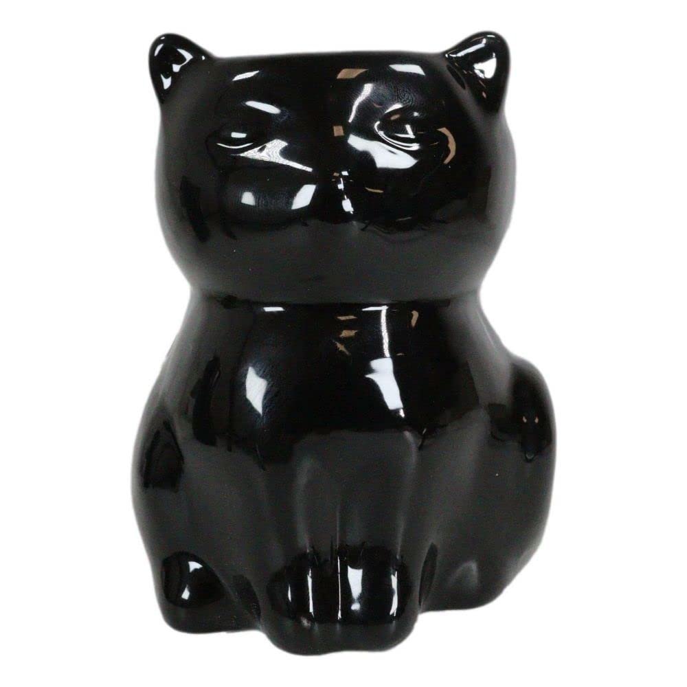 1 Pcs Of Black Cat Ceramic Oil Burner Diffuser Home Decor