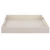 Uttermost Wessex Contemporary Metal and Faux Shagreen Tray in White view 1