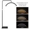Amira Beauty Half Moon Light Adjustable LED Lash lamp for Esthetician, Salon, Tattoo, Eyelash Extensions Adjustable Height, Brightness Control 2700K to 5600K, Sturdy Base, Easy Assembly view 2