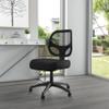Boss Office Products Commercial Grade Mesh Task Chair with Lumbar Support in Black view 2