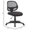 Boss Office Products Commercial Grade Mesh Task Chair with Lumbar Support in Black view 3