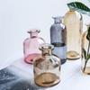 Glass Bud Vase, Minimalist Clear Small Glass Vase for Home Decor Centerpieces, Cute Flower Vases for Wedding, Table Decor(L,Transparent) view 3