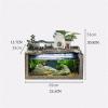 SUNESA Tabletop Fountains Creative Indoor Tabletop Water Fountain Resin Fountain Waterfall Fish Tank Office Relaxation Water Fountain - Home Office Decor Desktop Fountain view 2