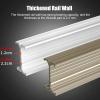 HAIXHX Curved Aluminum Room Divider Rods, Heavy Duty Curtain Track System Ceiling Mount for Bay Window/Shower/Room Divider, Easy to Cut (Color : White, Size : 4m/13ft) view 2