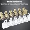HAIXHX Curved Aluminum Room Divider Rods, Heavy Duty Curtain Track System Ceiling Mount for Bay Window/Shower/Room Divider, Easy to Cut (Color : White, Size : 4m/13ft) view 3