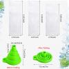 1002 Pcs Ice Lolly Bags Disposable Ice Cream Mold Bags with Silicone Funnel, 3 Size Candy DIY Pouch for Making Yogurt, 2x12 Inch, 3x12 Inch, 3x10 Inch view 2