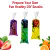 1002 Pcs Ice Lolly Bags Disposable Ice Cream Mold Bags with Silicone Funnel, 3 Size Candy DIY Pouch for Making Yogurt, 2x12 Inch, 3x12 Inch, 3x10 Inch view 3