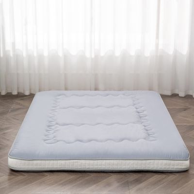 Dr.Futon Japanese Floor Futon Mattress Mat Extra Thick Folding Roll Up Bed for Guest,Lounger and Tavel