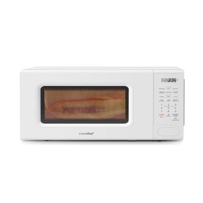 COMFEE CMO-C20M1WH Retro Microwave with 11 power levels, Fast Multi-stage Cooking, Turntable Reset Function Kitchen Timer, Speedy Cooking Weight/Time Defrost, Memory function, Children Lock, 700W