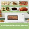 COMFEE CMO-C20M1WH Retro Microwave with 11 power levels, Fast Multi-stage Cooking, Turntable Reset Function Kitchen Timer, Speedy Cooking Weight/Time Defrost, Memory function, Children Lock, 700W view 2