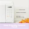 COMFEE CMO-C20M1WH Retro Microwave with 11 power levels, Fast Multi-stage Cooking, Turntable Reset Function Kitchen Timer, Speedy Cooking Weight/Time Defrost, Memory function, Children Lock, 700W view 3