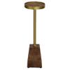 Bare Decor Maya Small Round Accent Table in Solid Metal and Wood, 8x8x25 view 1