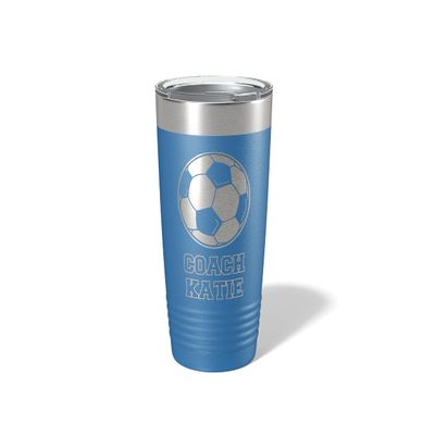 Alterd Industries Soccer Coach Gift - Soccer Coach Gifts Tumbler | soccer coach gifts for men | Girls Soccer Coach Gifts | Soccer coach ideas (Soccer, Royal Blue, 20oz Tumbler)