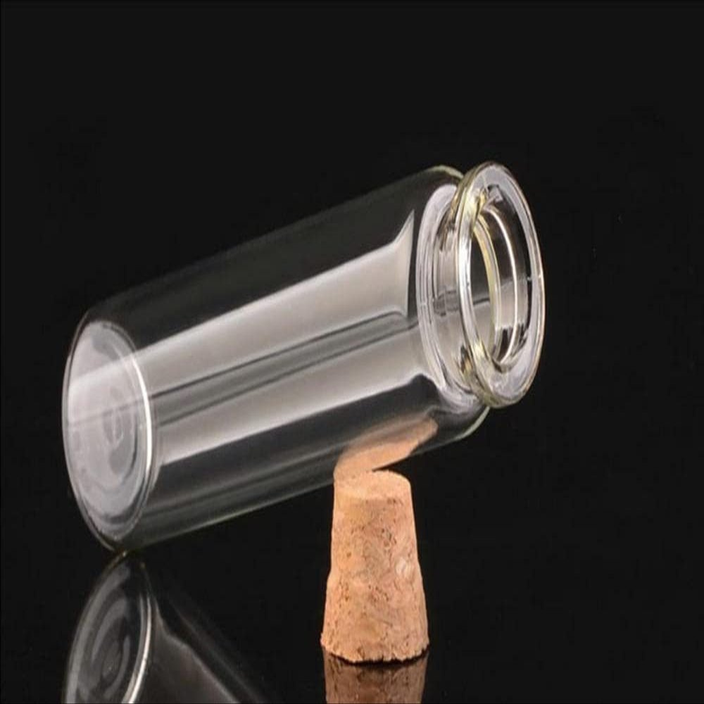 GatherTOOL 10Pcs/Set Bottles Glass Jars DIY Mini Wishing Glass Storage Bottles with Corks Tiny Empty Sample Jars Crafts (Size : 22x80x12.5mm 20ml)