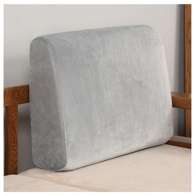 Sofa backrest Soft Headboard Pillow Durable Backrest Reading Pillow in Bed Rest Large Back Cushion Upholstered Pads for Sofa Cushion and Office Chair ( Color : Gray , Size : 60X50X8cm )