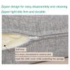 Sofa backrest Soft Headboard Pillow Durable Backrest Reading Pillow in Bed Rest Large Back Cushion Upholstered Pads for Sofa Cushion and Office Chair ( Color : Gray , Size : 60X50X8cm ) view 3