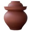 QPZK Traditional Chinese Porcelain Pickle Jar, Natural Purple Ceramic Fermentation Crock Pickling Pot,Fermenting Jar with Water Seal Airlock Lid Stoneware Fermenter 6KG view 1