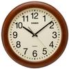 CASIO IQ-136-5JF Brown Analog Wood Grain Wall Clock, 11.6 inches (29.5 cm), Silent, Continuous Second Hand view 1